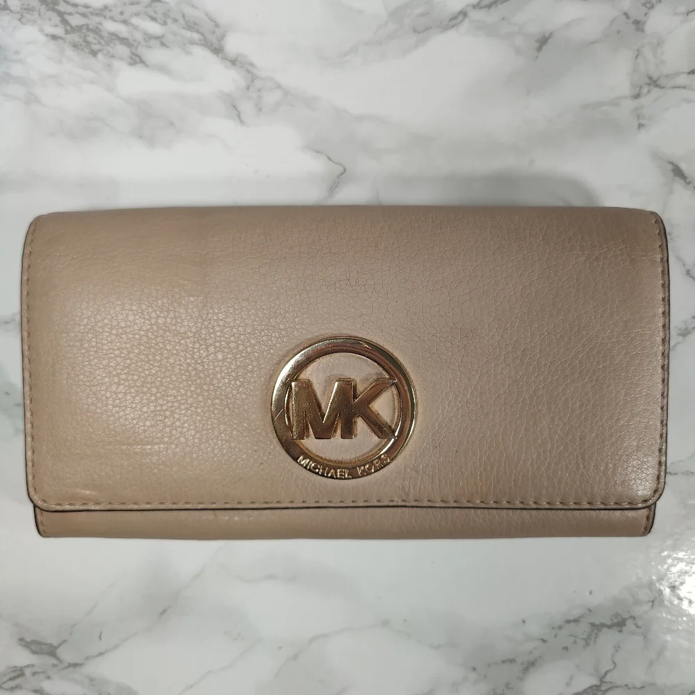 Michael Kors Fulton Wallet Tan Leather